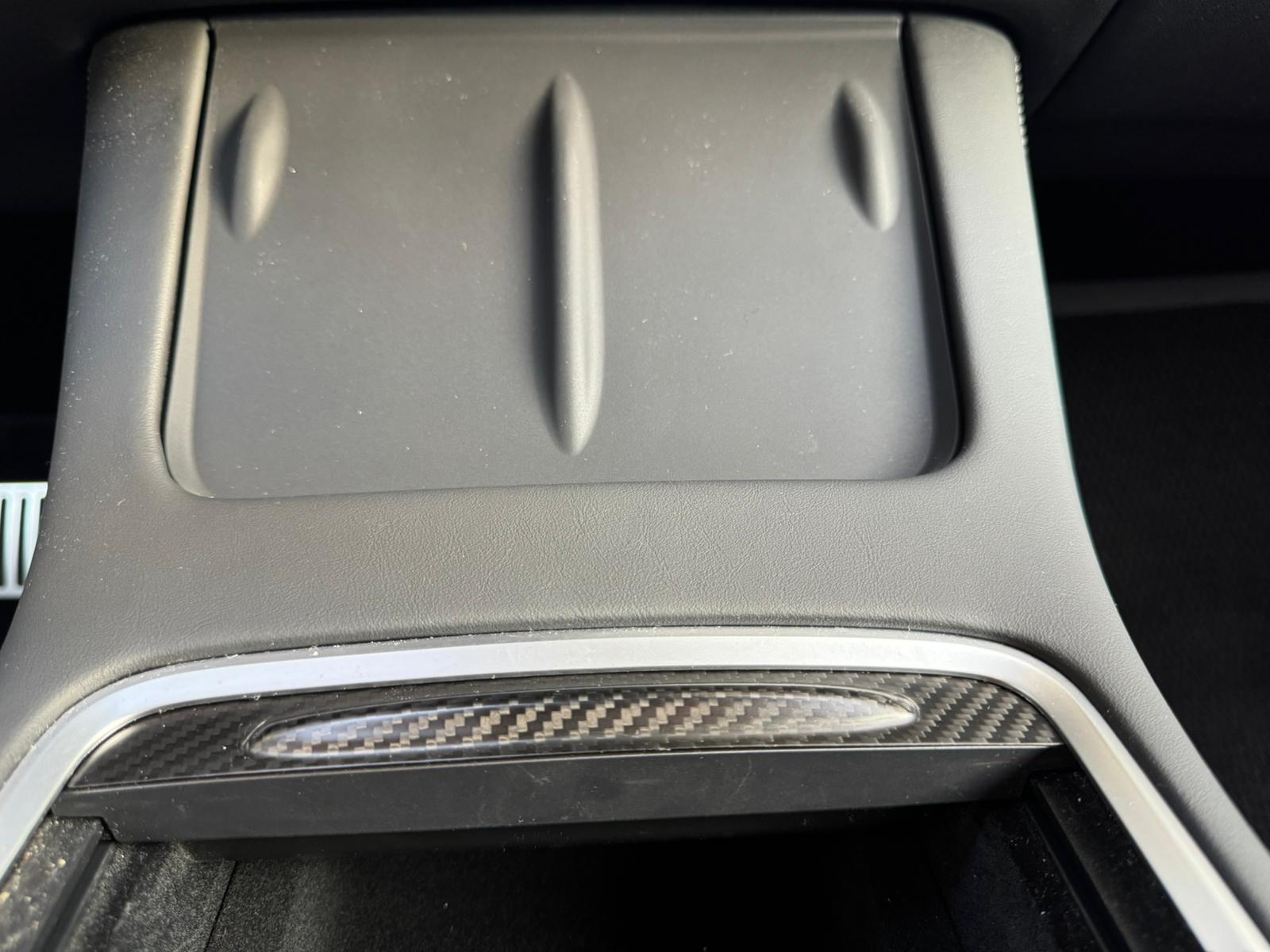 Premium Silicone Anti-Slip Dock Liners for Tesla Model 3 & Model Y (2025+) - Non-Slip Charging Pad Protector & Phone Holder for Safe Driving & Organized Car Interior