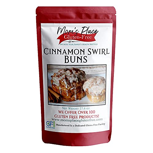 Gluten Free Cinnamon Swirl Buns Mix - Easy Homemade Baking Kit for Breakfast & Dessert | Vegan, Dairy Free Snack for Kids & Adults | Perfect for Holidays, Parties & Family Gatherings
