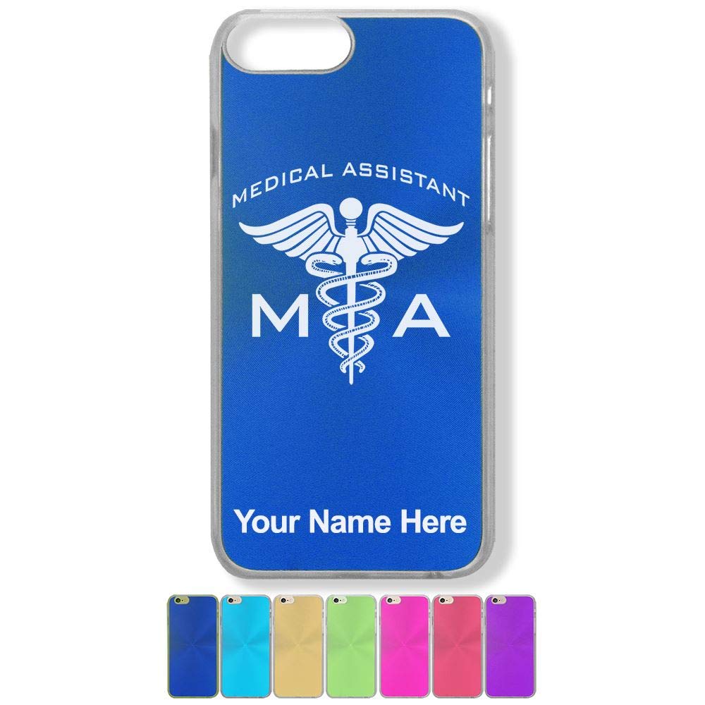 Premium iPhone 7 Plus & 8 Plus Case with Personalized Engraving - Shockproof Protective Cover for Medical Assistants & Healthcare Professionals - Perfect for Hospital Shifts, Clinical Work & Daily Use