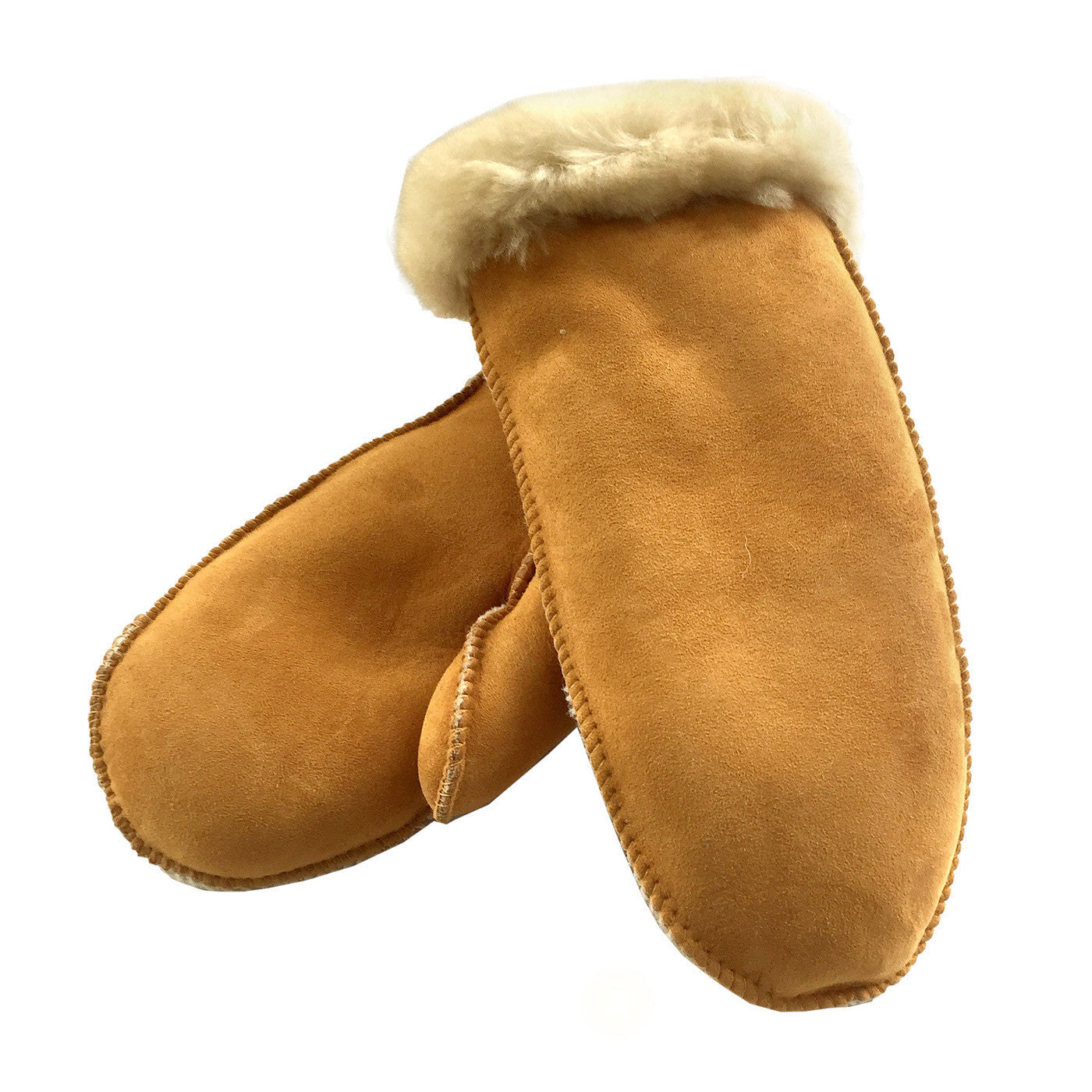 Women's Natural Sheepskin Mittens - Soft & Warm Winter Gloves for Cold Weather, Outdoor Activities & Snow Sports