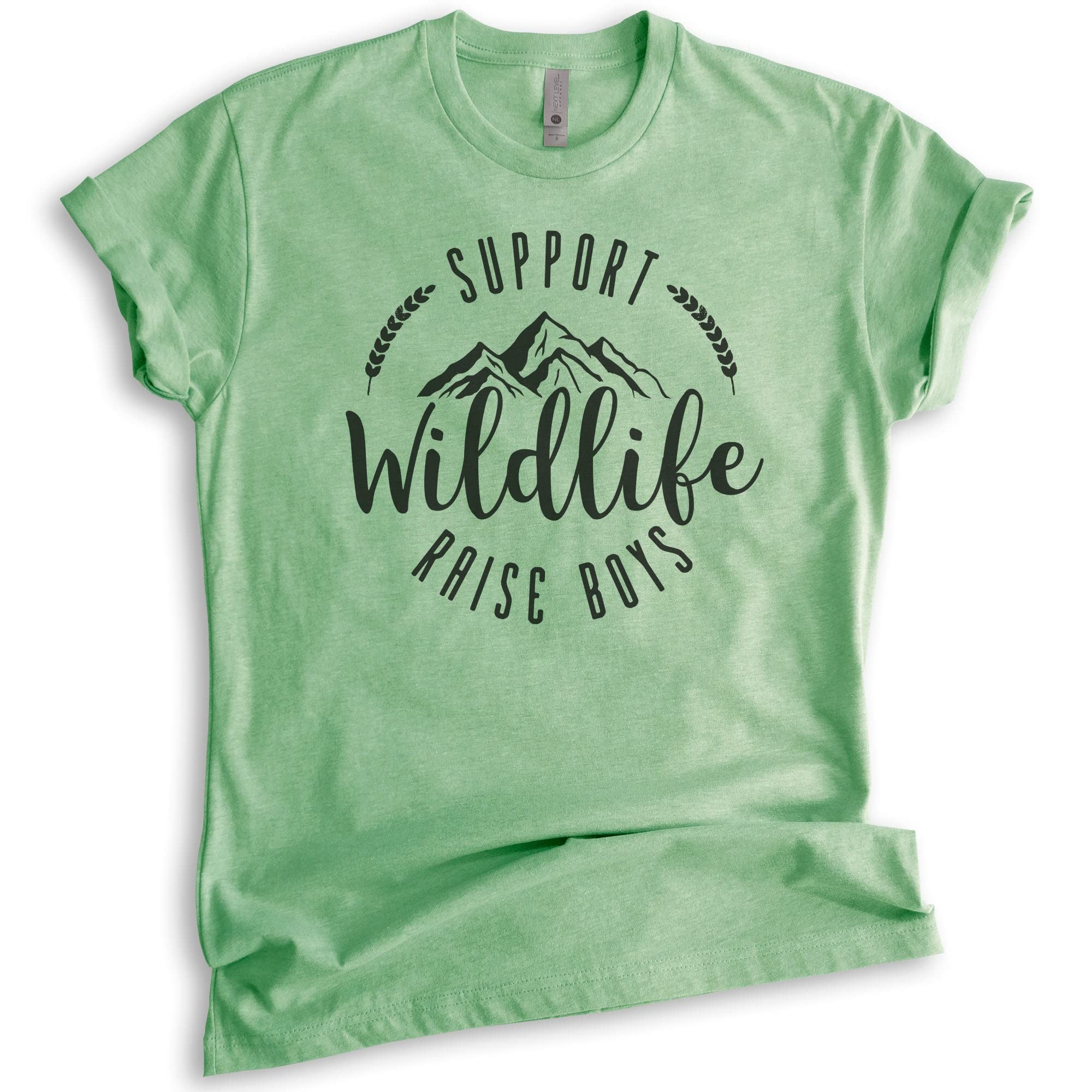 Wildlife Conservation Support T-Shirt - Funny Boy Mom Shirt, Unisex Women's Tee for Animal Lovers - Perfect for Zoo Trips, Wildlife Volunteering & Mother's Day Gifts