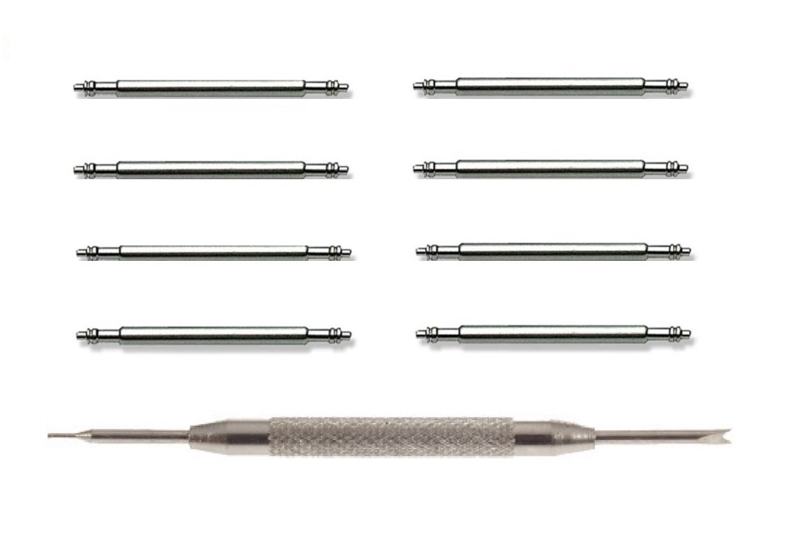 TrendyLuz 8-Piece 24mm Watch Spring Bar Replacement Kit with Spring Bar Tool - Perfect for Watch Band Repair, Replacement & Maintenance