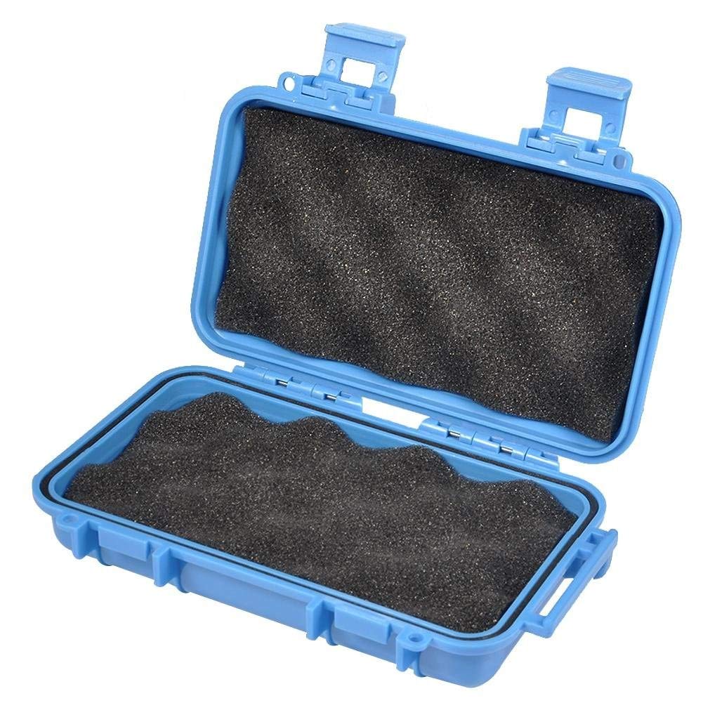 SolUptanisu Waterproof Storage Box - Large Blue Plastic Container with 2 U-Shape Buckles, Shockproof & Dry Storage for Fishing Gear, Camping Supplies, Hiking Equipment, Diving & Snorkeling Accessories - Perfect for Outdoor Adventures and Water Sports