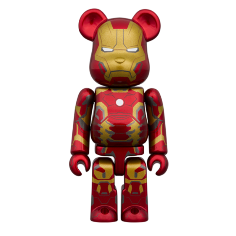 Be@rbrick Iron Man Mark IV 400% & 100% Limited Edition Collectible Figure (2024) - Perfect for Marvel Fans, Home Display & Investment Collection