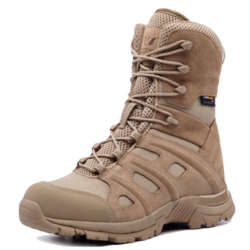 Men's Wear-Resistant Non-Slip Hiking Boots - Outdoor Climbing & Military Combat Shoes for Men | High Top Durable Boots for Hiking, Trekking & Outdoor Adventures