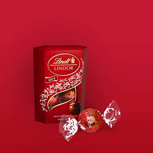 Lindt Lindor Milk Chocolate Cornet 50g (Pack of 14) | Premium Swiss Chocolate Gifts for Holidays, Parties & Dessert Lovers