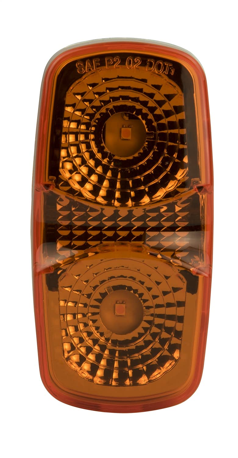 Blazer International CW1544A 4 Inch LED Clearance Marker Light - Amber Lens for Trucks, Trailers & RVs - Waterproof & Durable Side Marker Light for Safe Night Driving