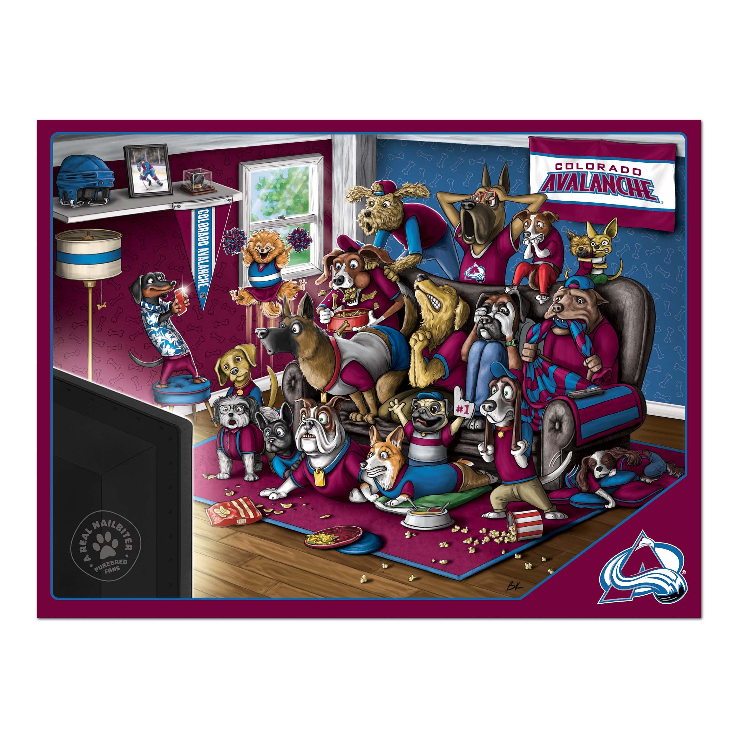 Colorado Avalanche NHL 500-Piece Puzzle for Fans - Challenging Hockey-Themed Jigsaw Puzzle for Adults & Kids - Perfect for Game Nights & Family Bonding