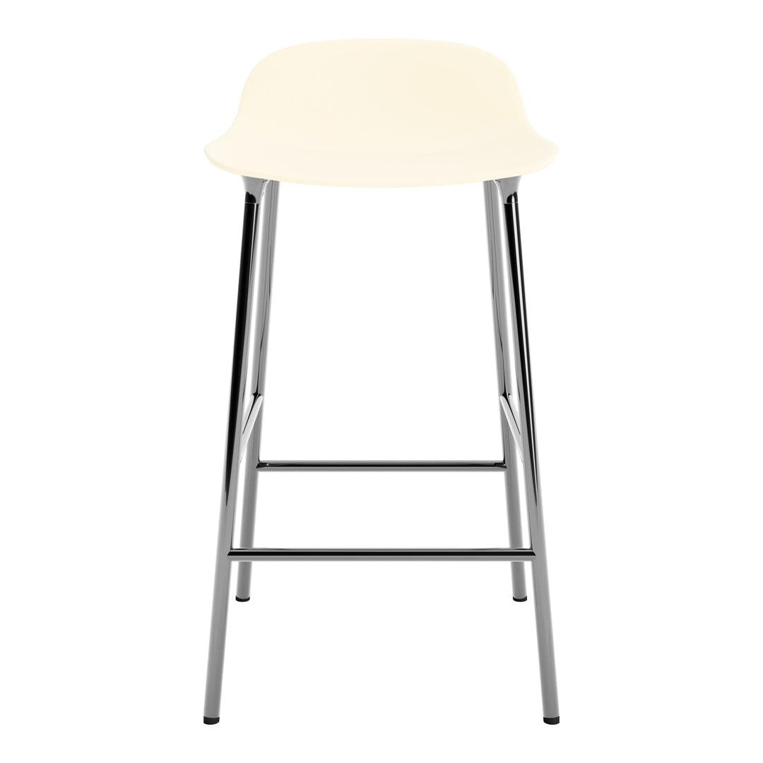 Modern Metal Leg Form Counter Stool - Bar Stool for Kitchen Island, Breakfast Nook & Home Decor