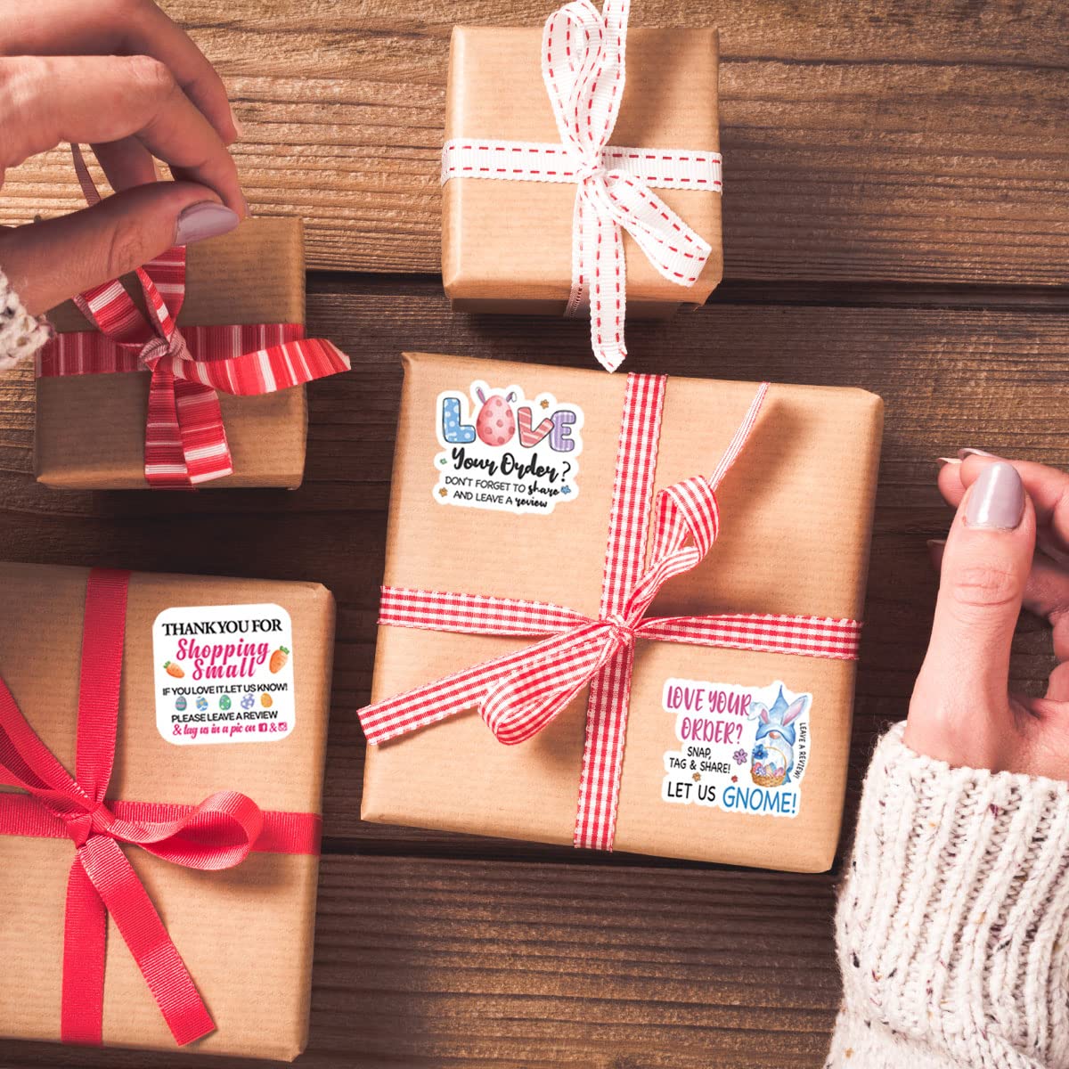 200-Piece Easter Stickers for Small Business Packaging - Cute Envelope Seals for Handmade Goods, Easter Gifts & Small Shop Branding - Perfect for Easter Cards, Party Favors & Craft Projects