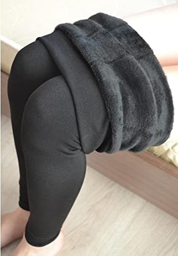 Women's Fleece-Lined Thermal Leggings - Warm Winter Tights for Gym & Running