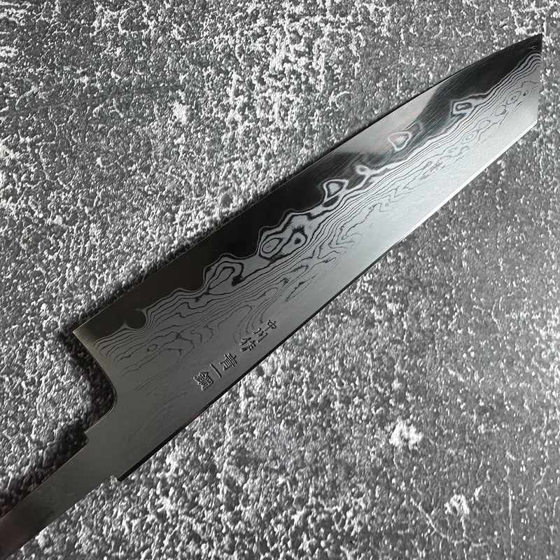 Premium NAKAGAWA X MYOJIN Blue #1 Damascus Kiritsuke Gyuto Knife 210mm - Handcrafted Japanese Chef Knife for Sushi, Sashimi & Precision Cutting - No Handle Included