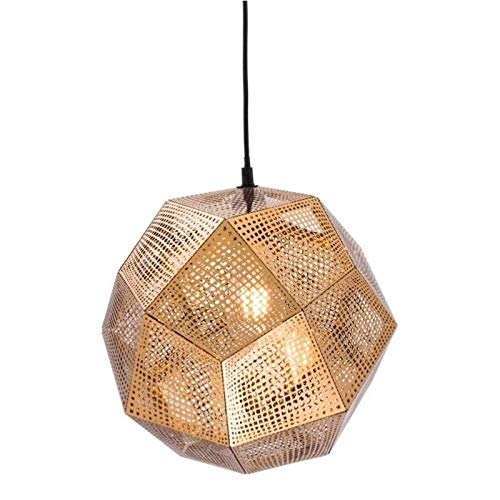 Brika Home Modern Gold Ceiling Lamp - Elegant Lighting Fixture for Living Room, Bedroom & Dining Room