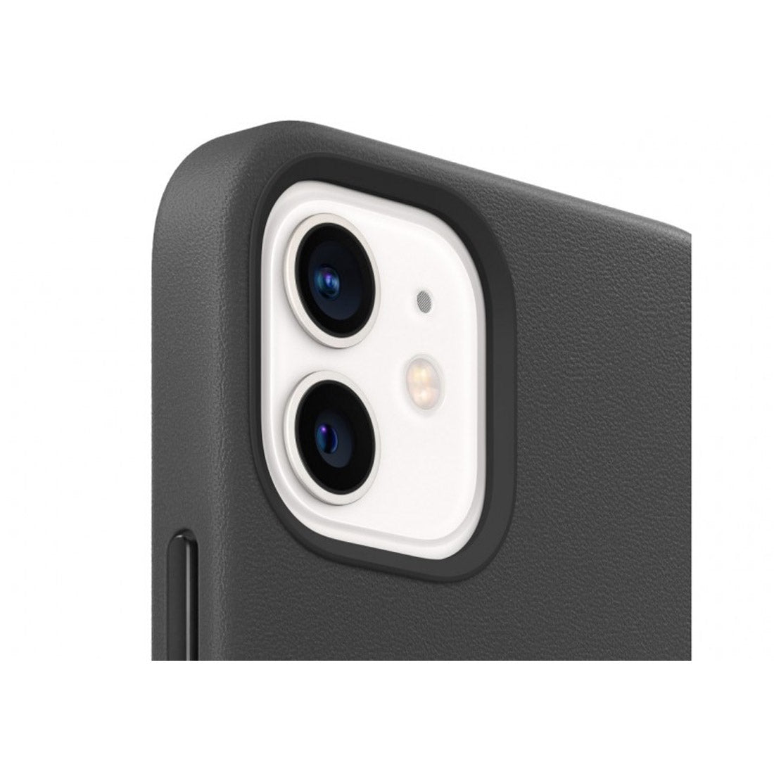 Apple iPhone 12 mini Leather Case with MagSafe - Premium Black Protective Cover for Everyday Use & Wireless Charging