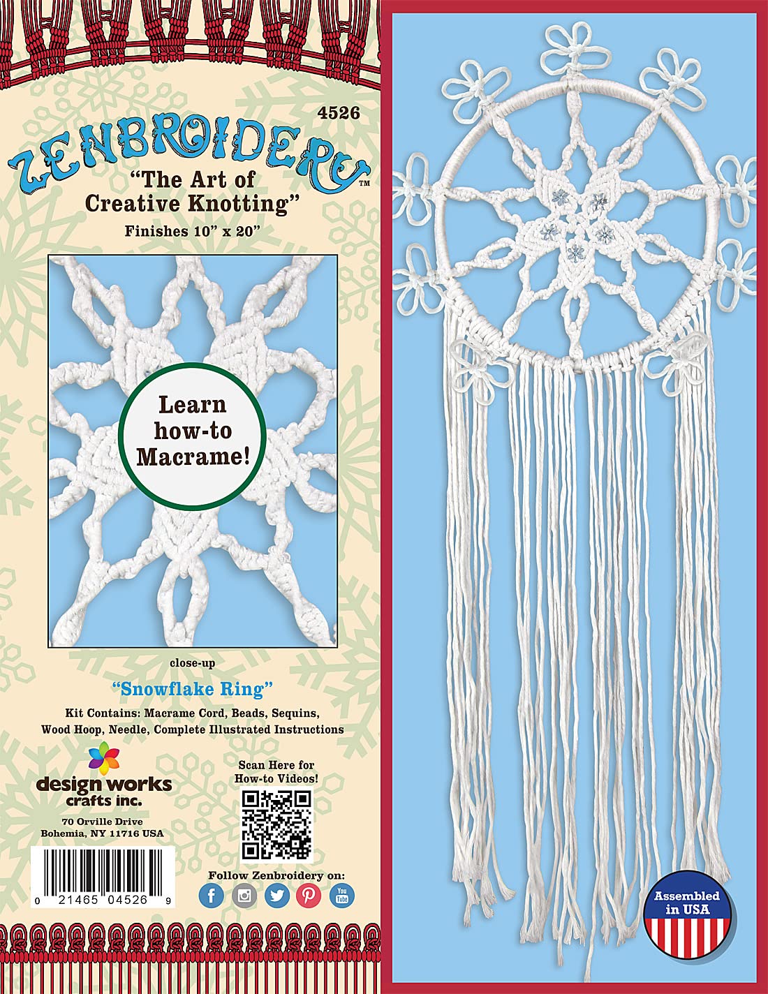 DIY Snowflake Felt Stocking Kit - Christmas Craft Set for Holiday Decorations & Handmade Gifts