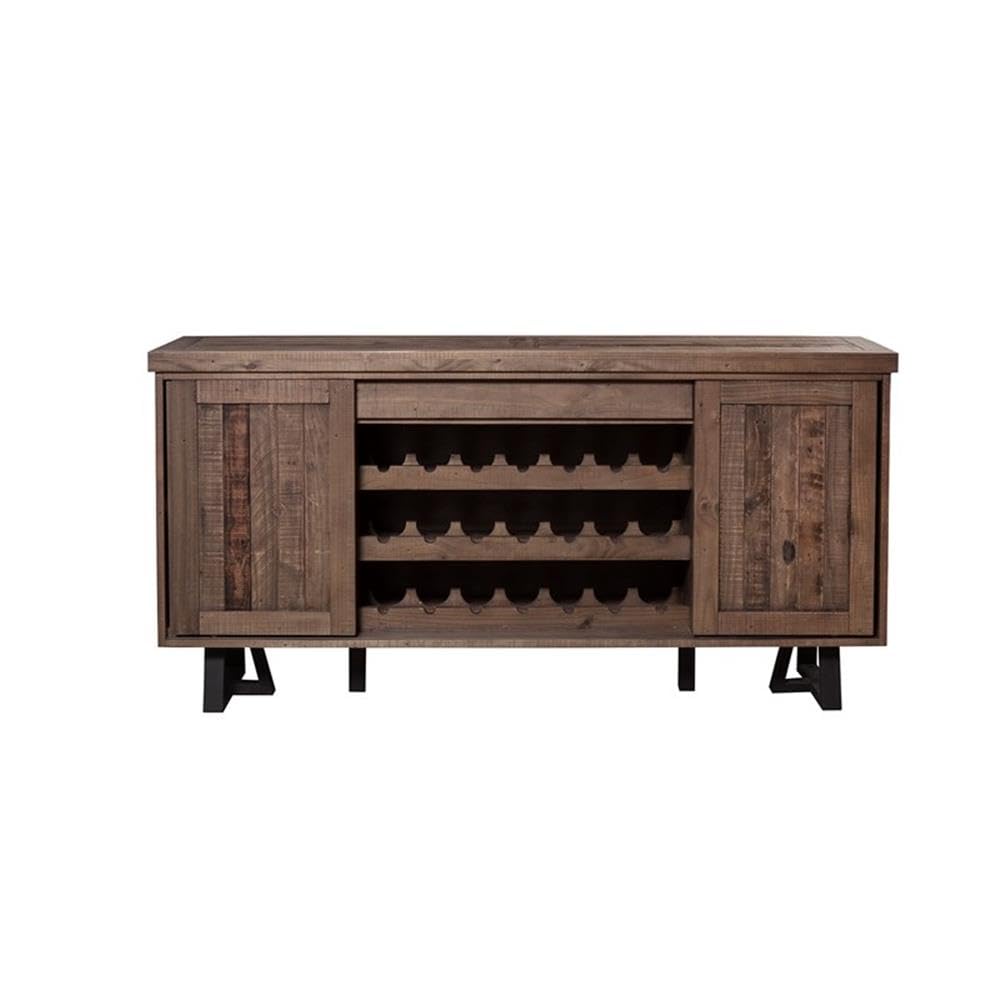 Modern Home Square 4-Piece Dining Set with Table, Bench & Sideboard - Perfect for Small Spaces and Cozy Family Meals
