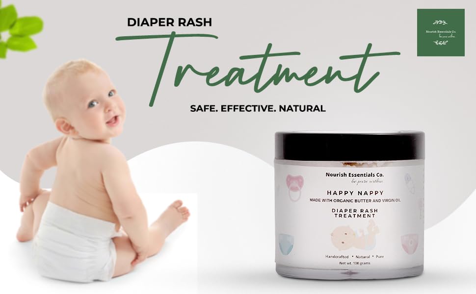 Nourish Essentials Co. Happy Nappy & Boobie Butter Duo - Organic Diaper Rash Cream & Nursing Balm for Babies & Moms | Perfect for Diaper Changes & Breastfeeding Comfort
