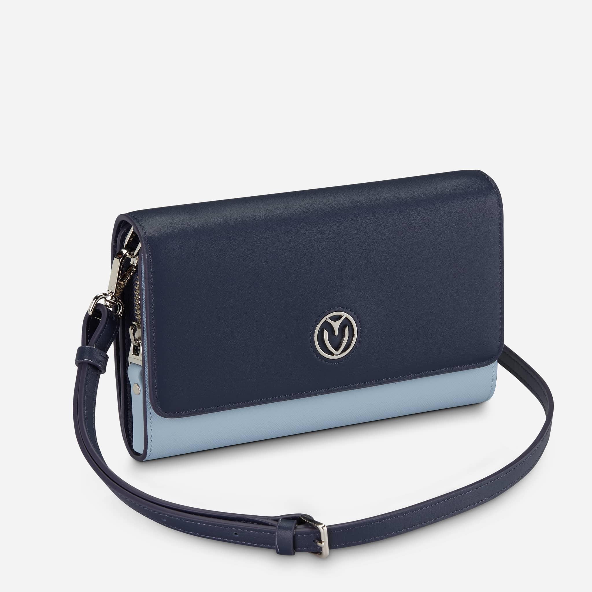 Genuine Leather Clutch Wallet for Women - Slim RFID Blocking Card Holder with Wristlet Strap - Perfect for Parties, Travel & Everyday Use