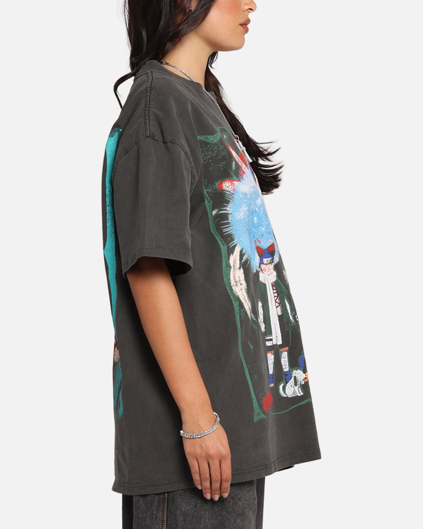 Naruto Sasuke Retrieval Heavy T-Shirt - Black Wash | Anime Graphic Tee for Men & Women | Perfect for Cosplay, Conventions & Casual Wear