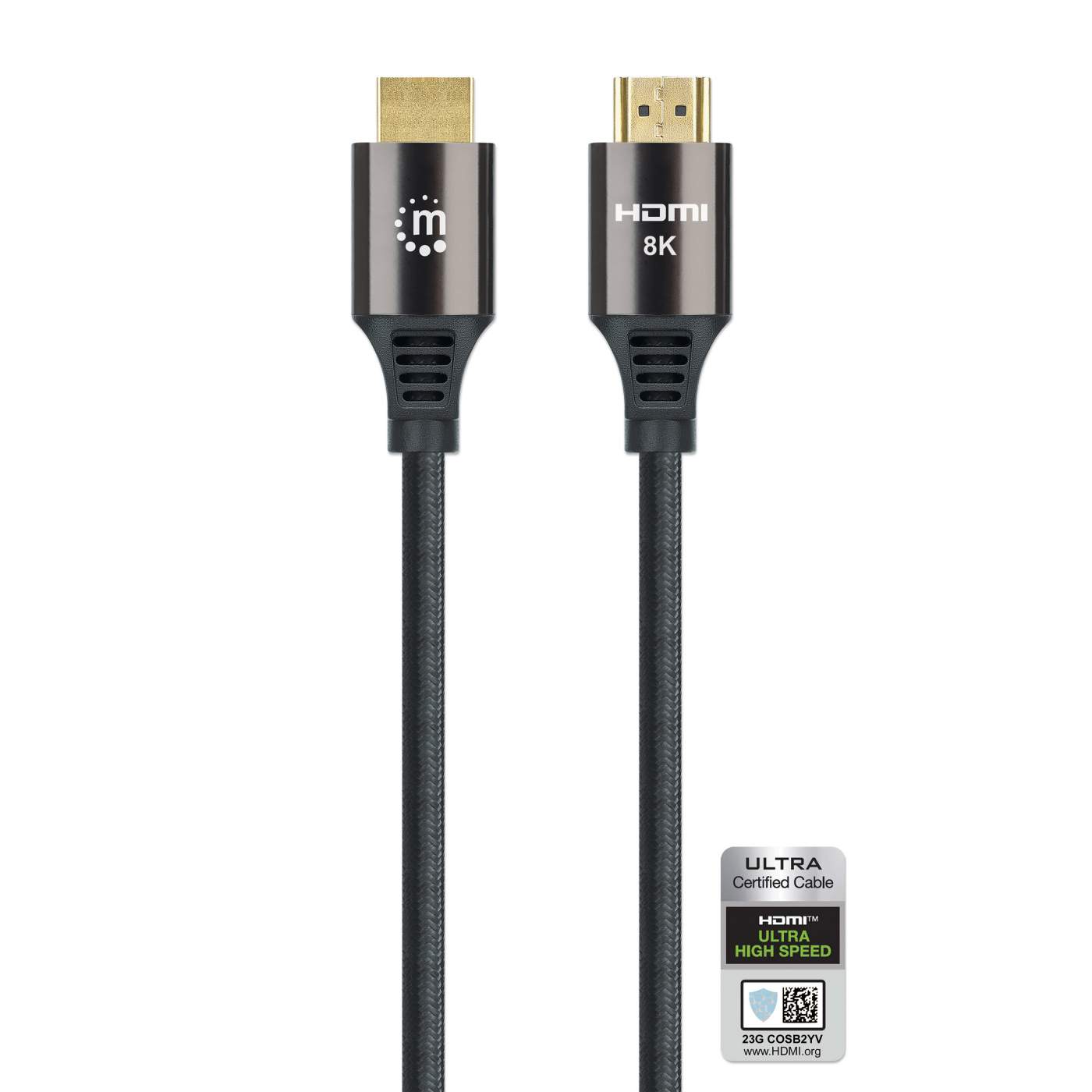 8K@60Hz Certified Ultra High Speed HDMI Cable with Ethernet - 2m (7ft) 4K 120Hz HDR for Gaming, Home Theater & 8K TV Setup
