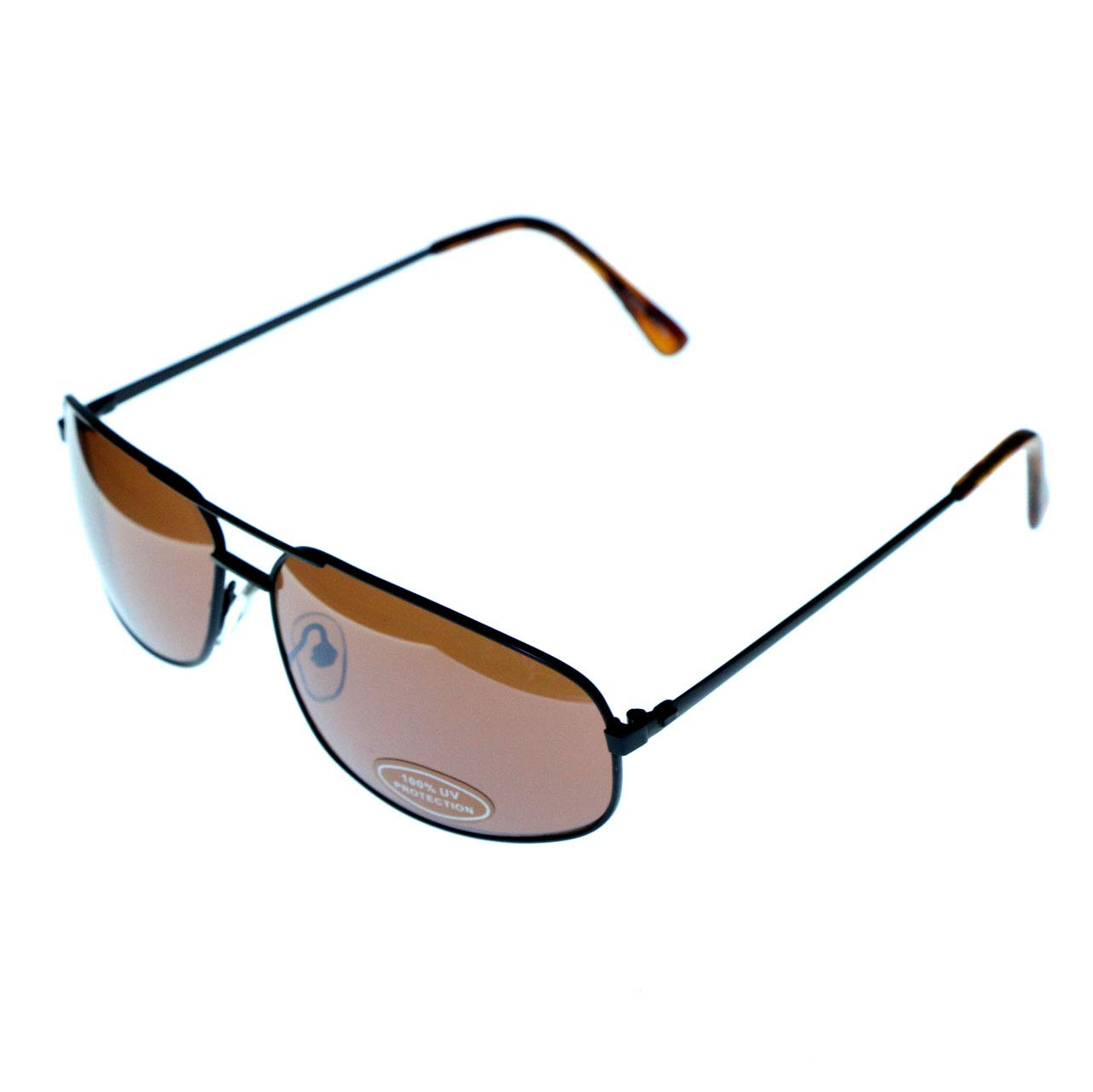 Mi Amore Polarized Sports Sunglasses for Men & Women - UV Protection, Lightweight & Shatterproof - Black/Brown - Perfect for Running, Cycling, Hiking & Outdoor Activities
