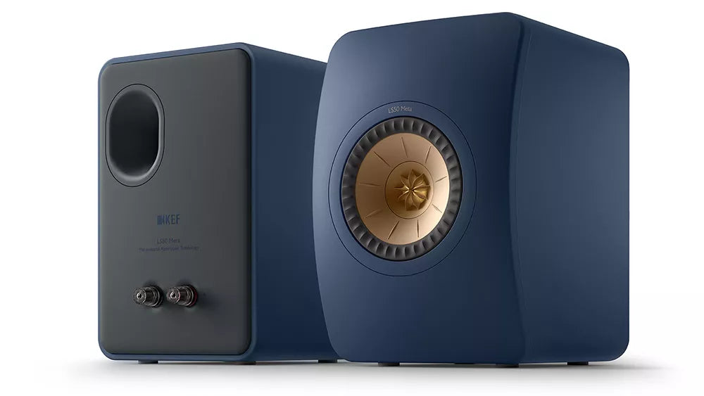 KEF LS50 Meta Hi-Fi Bookshelf Speakers - Premium Audio for Home Theater, Studio & Music Listening - Compact High-Fidelity Sound System for Audiophiles