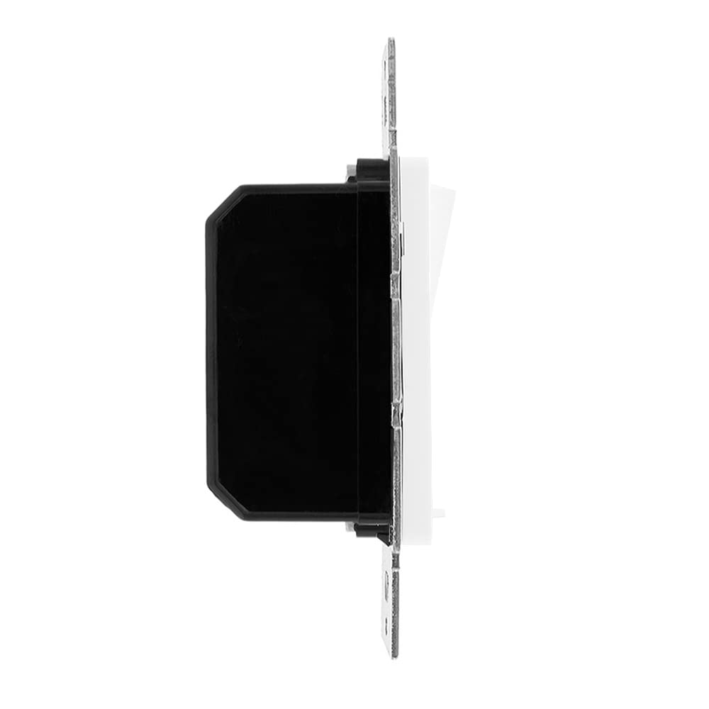 Maxxima 10 Pack LED Slide Dimmer Rocker Switch & Screwless Wall Plate Combo Kit - Dimmable Light Control for Home, RV, Marine, and DIY Electrical Projects