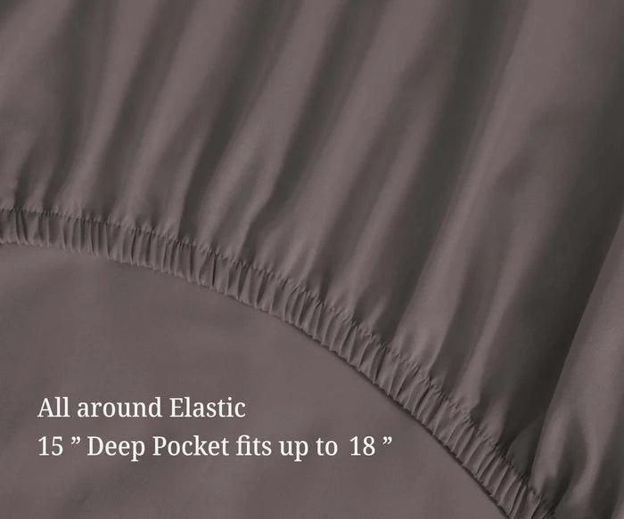 Luxury 700 Thread Count Egyptian Cotton Sheet Set - Eco Friendly, Breathable & Hypoallergenic - Perfect for Bedroom, Hotel, or Guest Room Comfort
