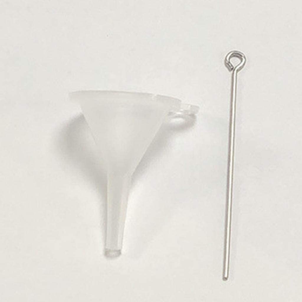 Small Plastic Funnels for Perfume Oil Filling - 40mm Diameter (2 Pack) - Perfect for Essential Oils, DIY Bottles & Small Container Refilling