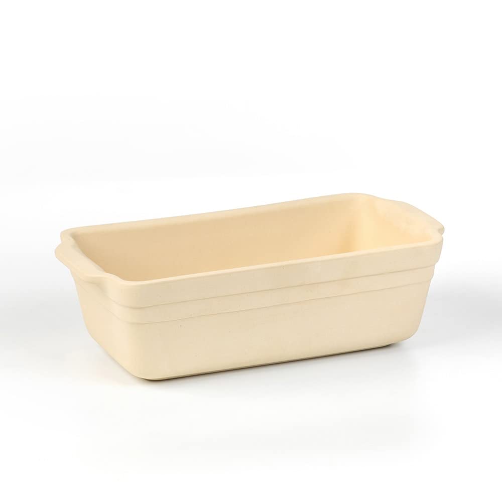 Ohio Stoneware Loaf Pan - Natural Clay Bread Baking Dish for Homemade Sourdough, Banana Bread & Artisan Loaves | Perfect for Oven, Microwave & Dishwasher Safe Kitchen Essentials
