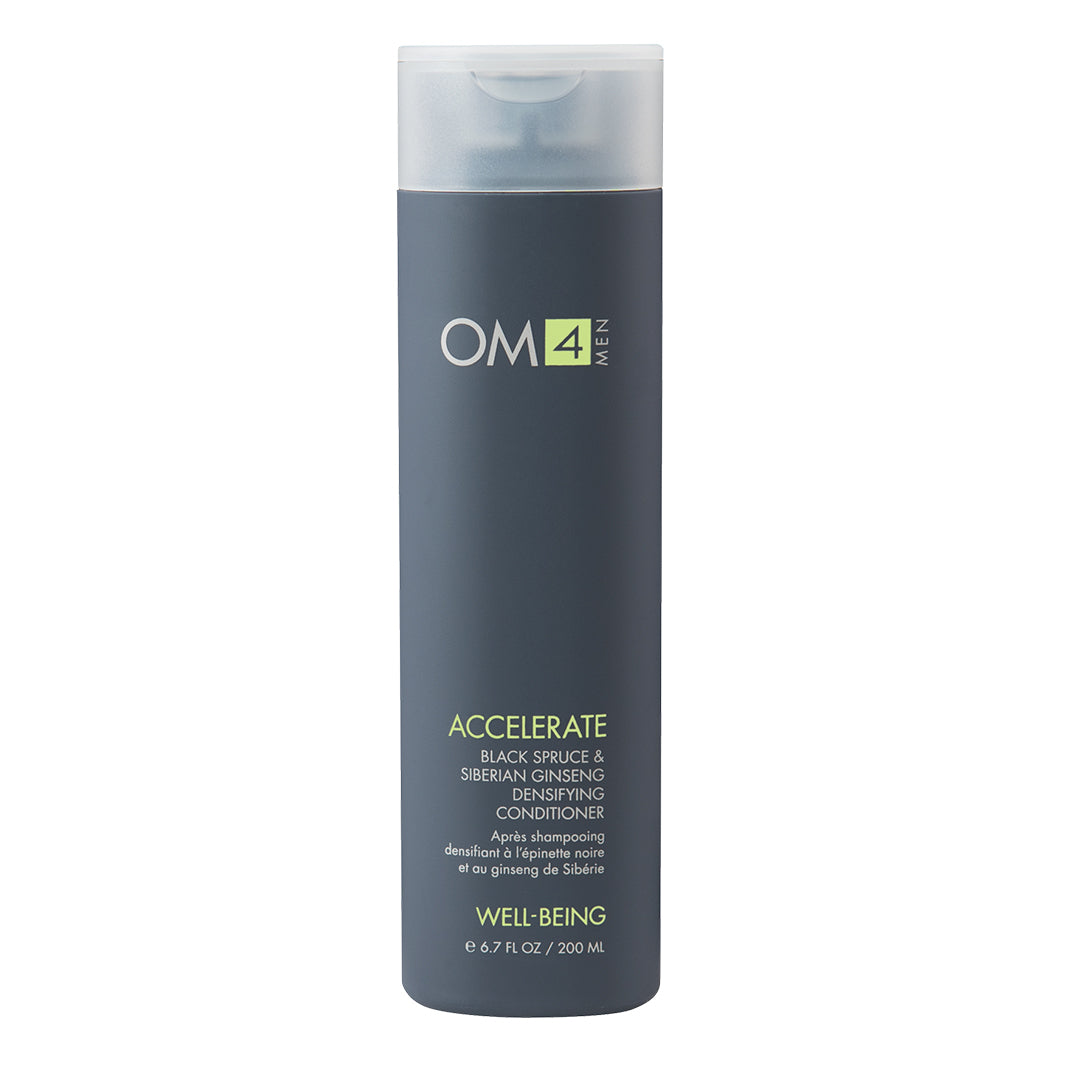 Organic OM4 Hair Densifying Conditioner for Men with Black Spruce & Siberian Ginseng - Thickening Treatment for Thinning Hair - Daily Use for Fuller, Healthier Hair at Home or Salon