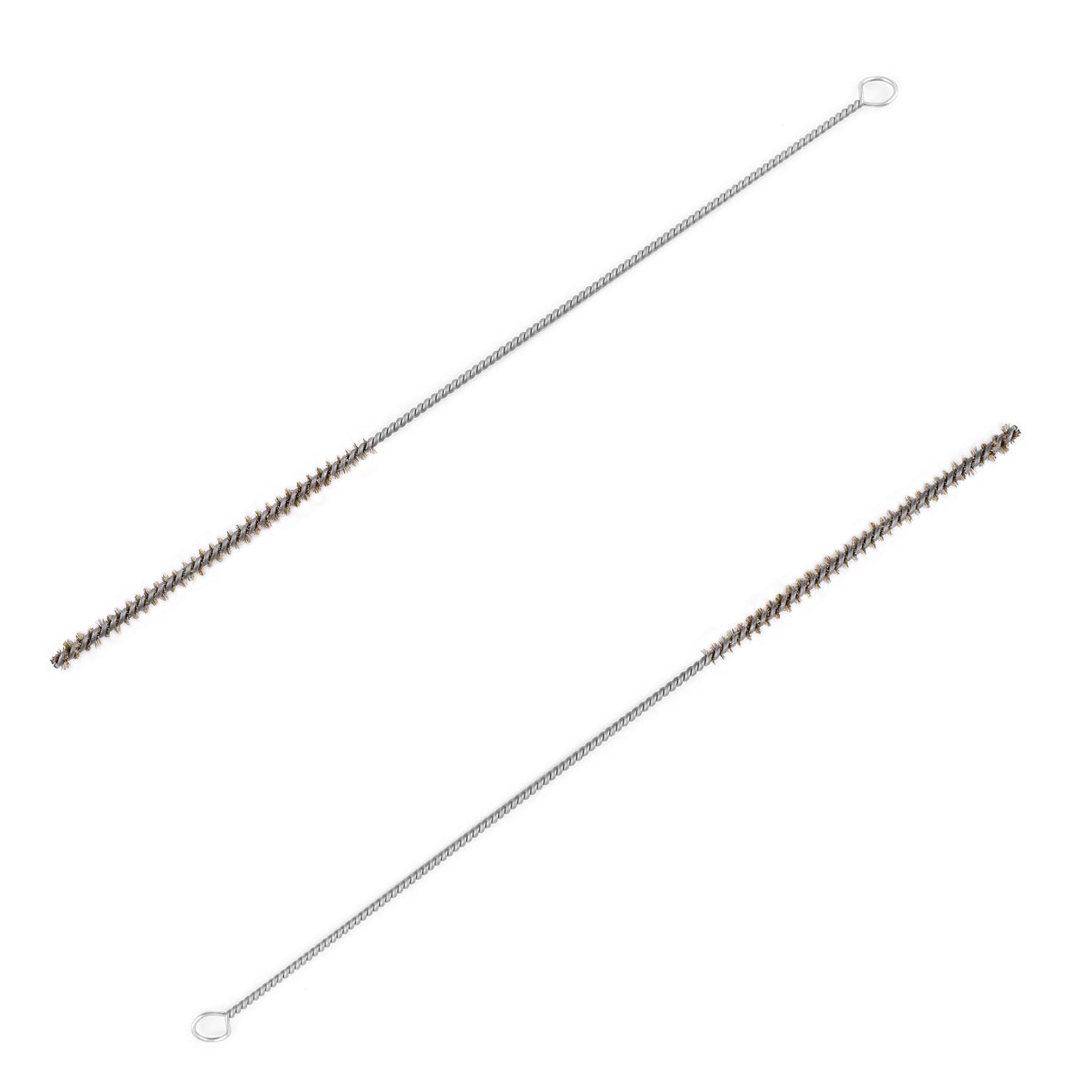 **Utoolmart Copper Wire Cleaning Brush - 0.2-inch Diameter, 12-inch Length (2-Pack) - Spiral Power Tube Brush for Deep Cleaning Bottles, Tubes, and Narrow Spaces**