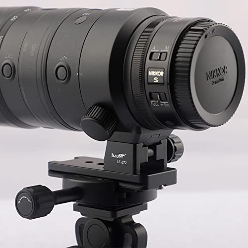 Haoge LF-Z72 Arca Swiss Tripod Mount Ring for Nikon Nikkor Z 70-200mm f/2.8 VR S Lens - Compatible with Z 70-200mm F2.8, Z 100-400mm F4.5-5.6 VR S, Z 400mm f/4.5 VR S, Z 600mm f/6.3 VR S - Perfect for Photography, Videography & Travel Shooting
