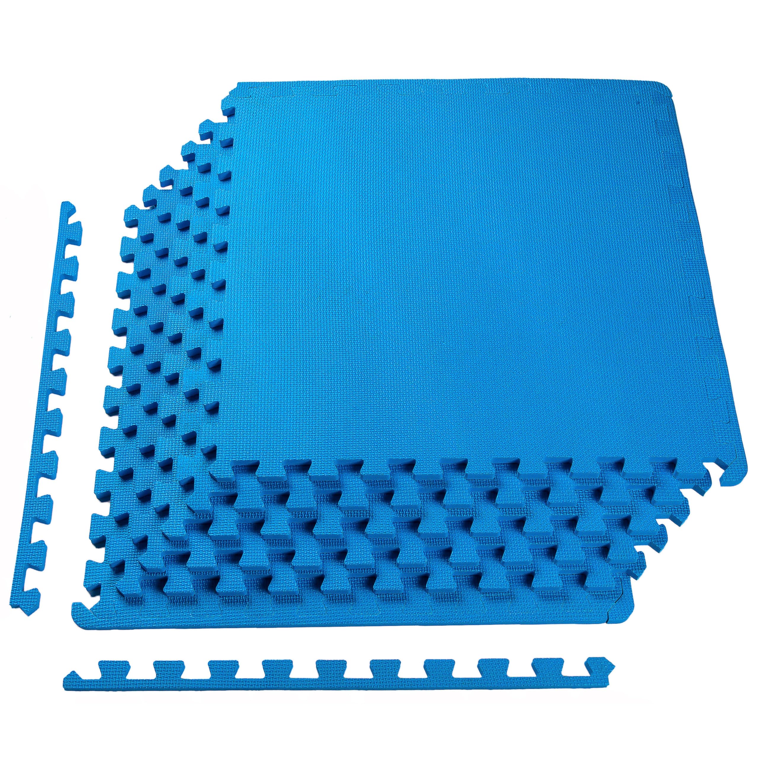 BalanceFrom EVA Foam Interlocking Puzzle Exercise Mat - Non-Slip MMA, Yoga, Gymnastics & Home Gym Flooring Tiles | Multiple Sizes & Colors | Ideal for Workouts, Kids Play Area & Home Fitness
