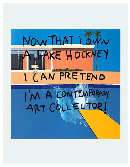 CB HOYO X HOCKNEY Fake Collector Art Print - Modern Pop Art Wall Decor for Living Room, Bedroom & Office
