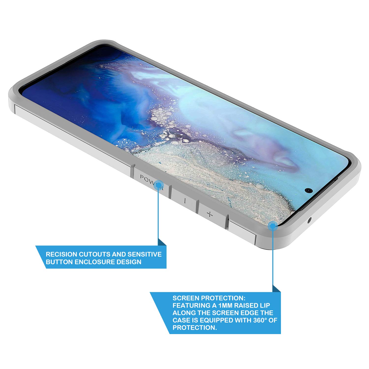 Samsung Galaxy S20 Phone Case - Slim Hybrid Dual Layer Shockproof Hard Cover with Cute Starfish Design | Fashionable & Colorful Silicone Skin Armor Case | Perfect for Everyday Protection & Style