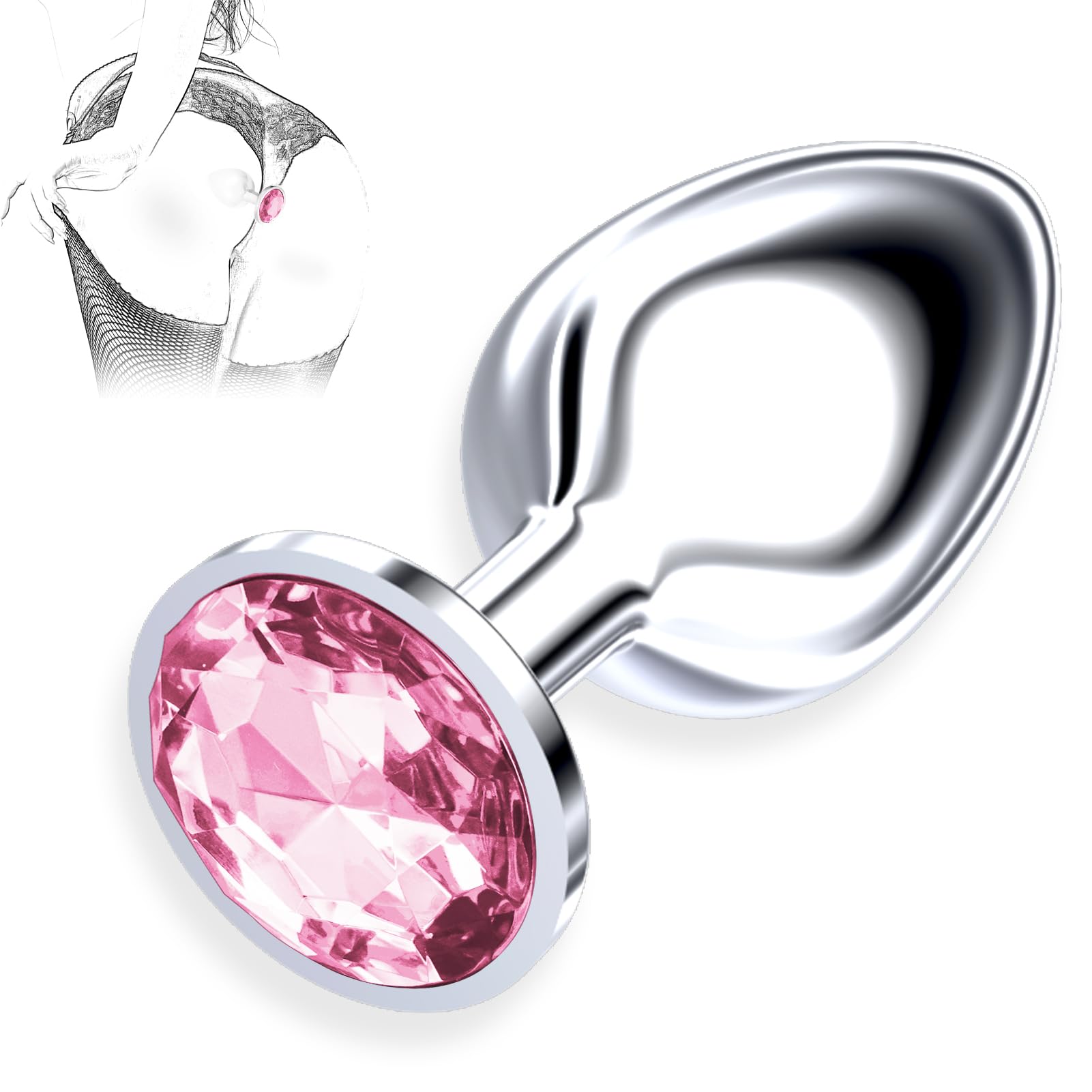 Stainless Steel Anal Plug for Women - Couple Gift for Relaxation & Training