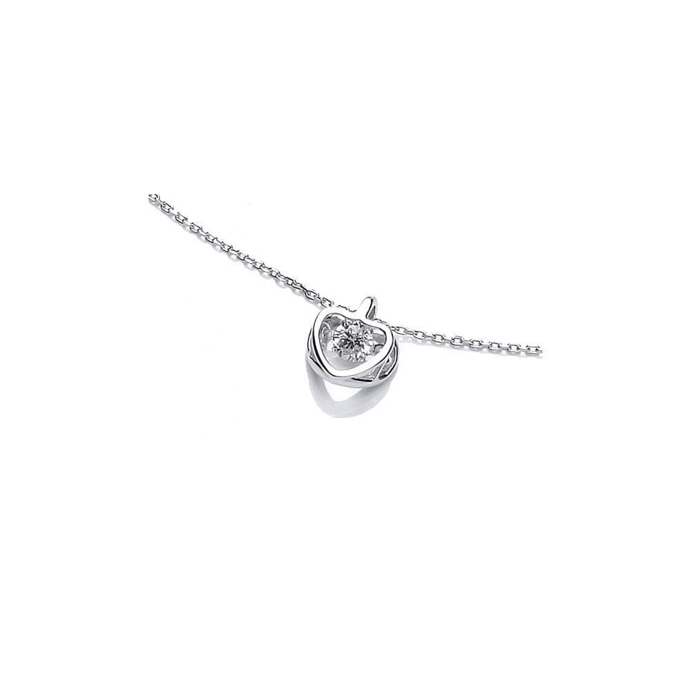 Sterling Silver CZ Heart Pendant Necklace for Women - Elegant Cubic Zirconia Jewelry Gift for Valentine's Day, Anniversary & Special Occasions