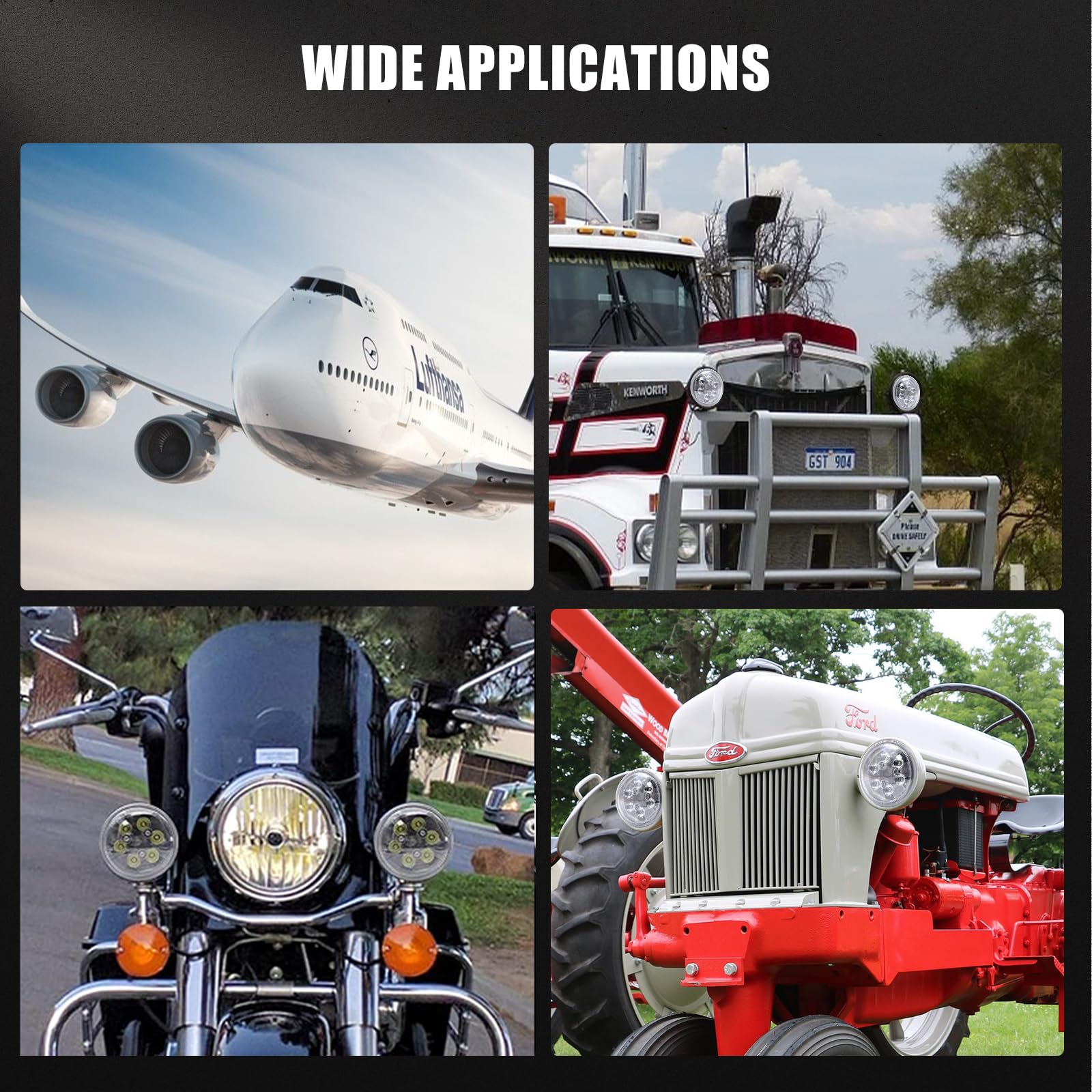 PAR36 LED Light - White Aviation Grade Aircraft Landing Light, Taxi Light, Tractor Light & Farming LED Work Lamp - Perfect for Aircraft, Agricultural Equipment & Industrial Use