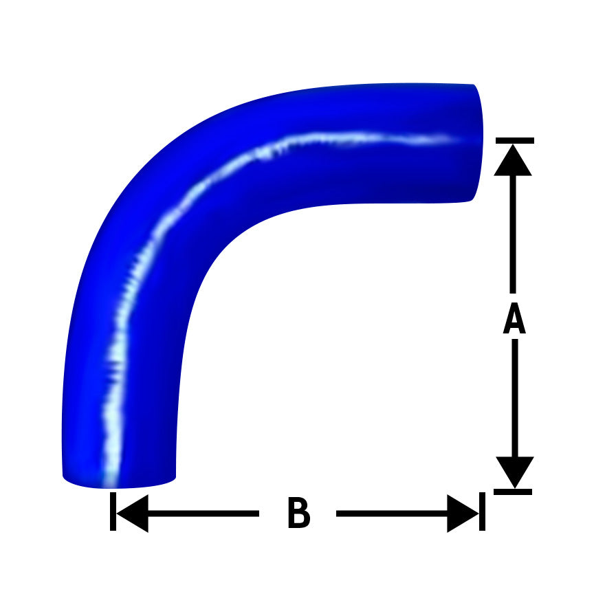 Fortpro Elbow Coolant Silicone Hose 2 1/2