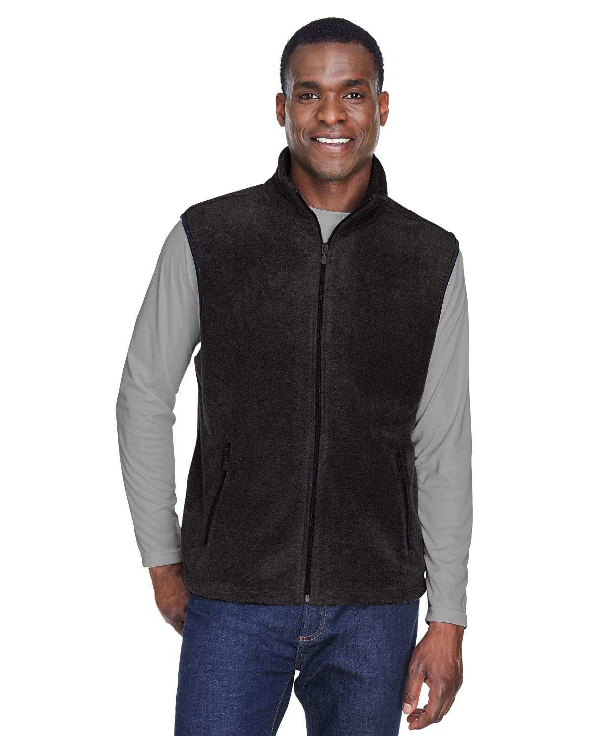 Men's Lightweight Fleece Vest for Outdoor Hiking & Casual Wear - Warm Winter Layering for Men