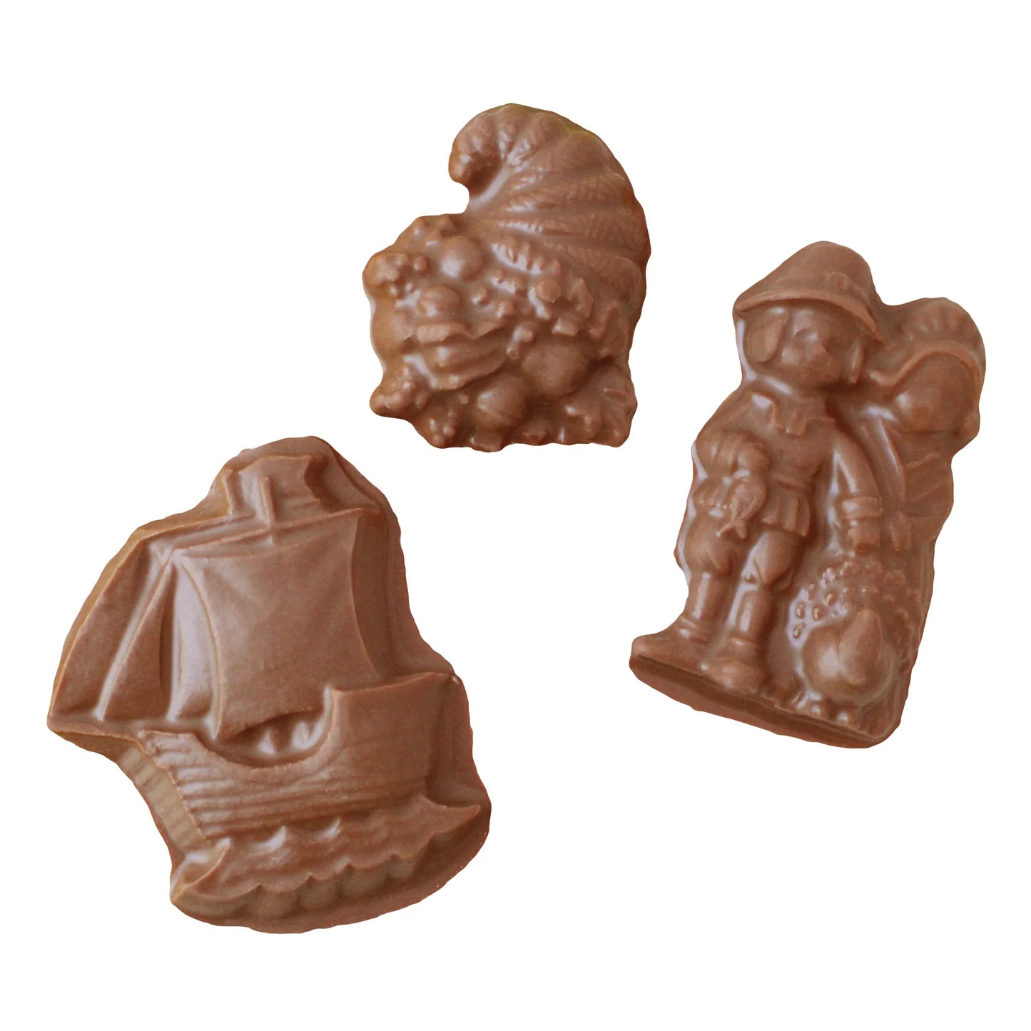 Nut Free Chocolate Foiled Thanksgiving Miniatures - Vermont Allergen-Free Holiday Treats for Parties, Gifts & Dessert Tables