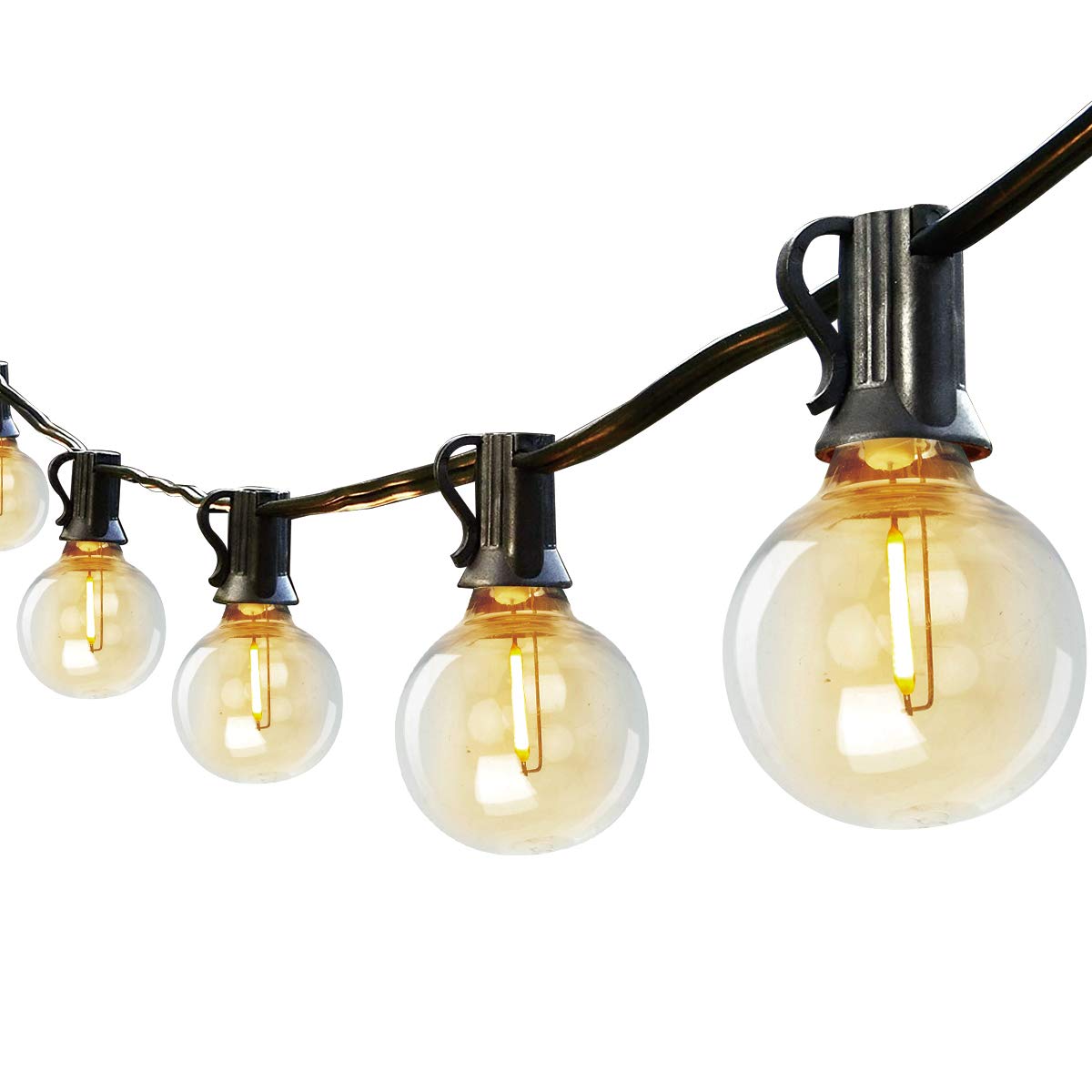 50FT G40 LED Globe String Lights - 50 Shatterproof Dimmable Bulbs for Outdoor & Indoor Decor | Perfect for Backyard, Patio, Garden, Pergola, Tents, Gazebo, Bistro & Party Lighting