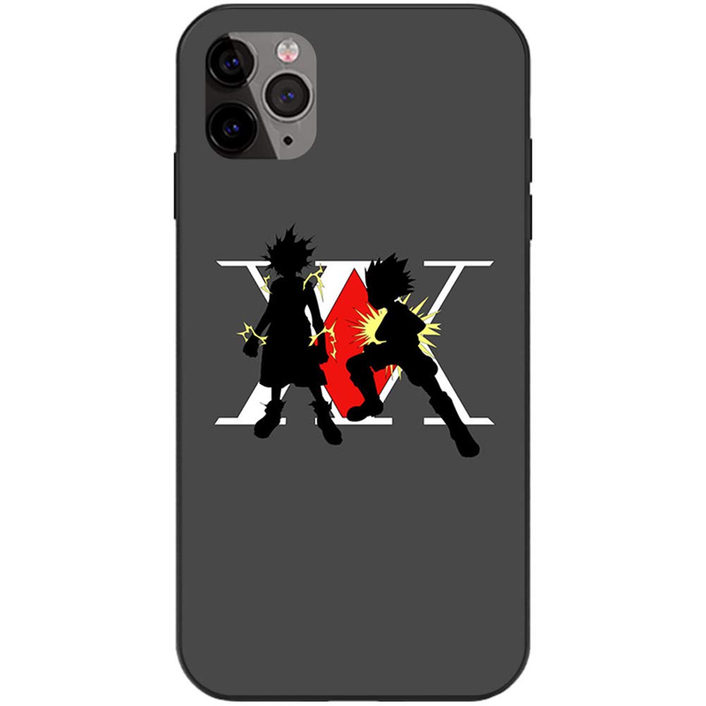 Anime Phone Case Compatible with iPhone XR/SE/6 Plus - Tempered Glass Back Cover with Anti-Fingerprint Protection for Daily Use & Travel