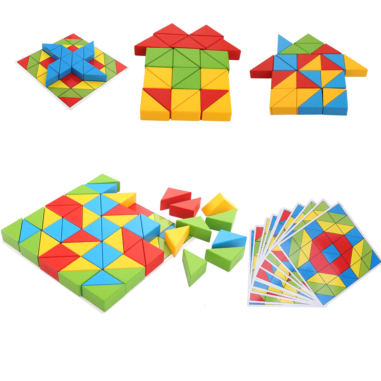 Creative Triangle Building Blocks Set – Durable & Fun STEM Toys for Kids & Toddlers – Enhances Concentration & Creativity – Perfect for Preschool Learning & Indoor Playtime