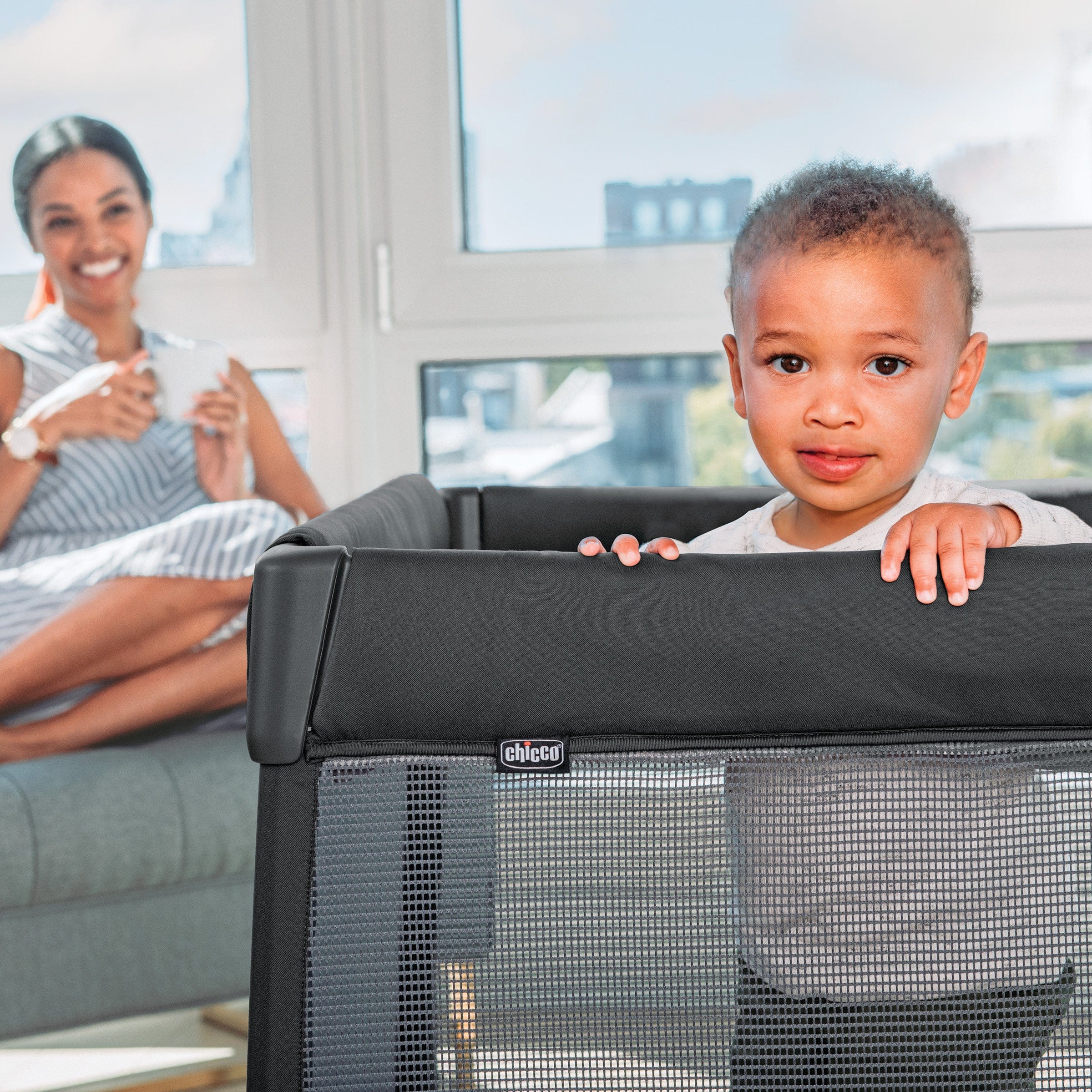 Chicco Dash Quick Fold Playard – Portable Baby Playpen with Easy Setup for Travel, Home & Nursery | Lightweight Compact Design for On-the-Go Parents
