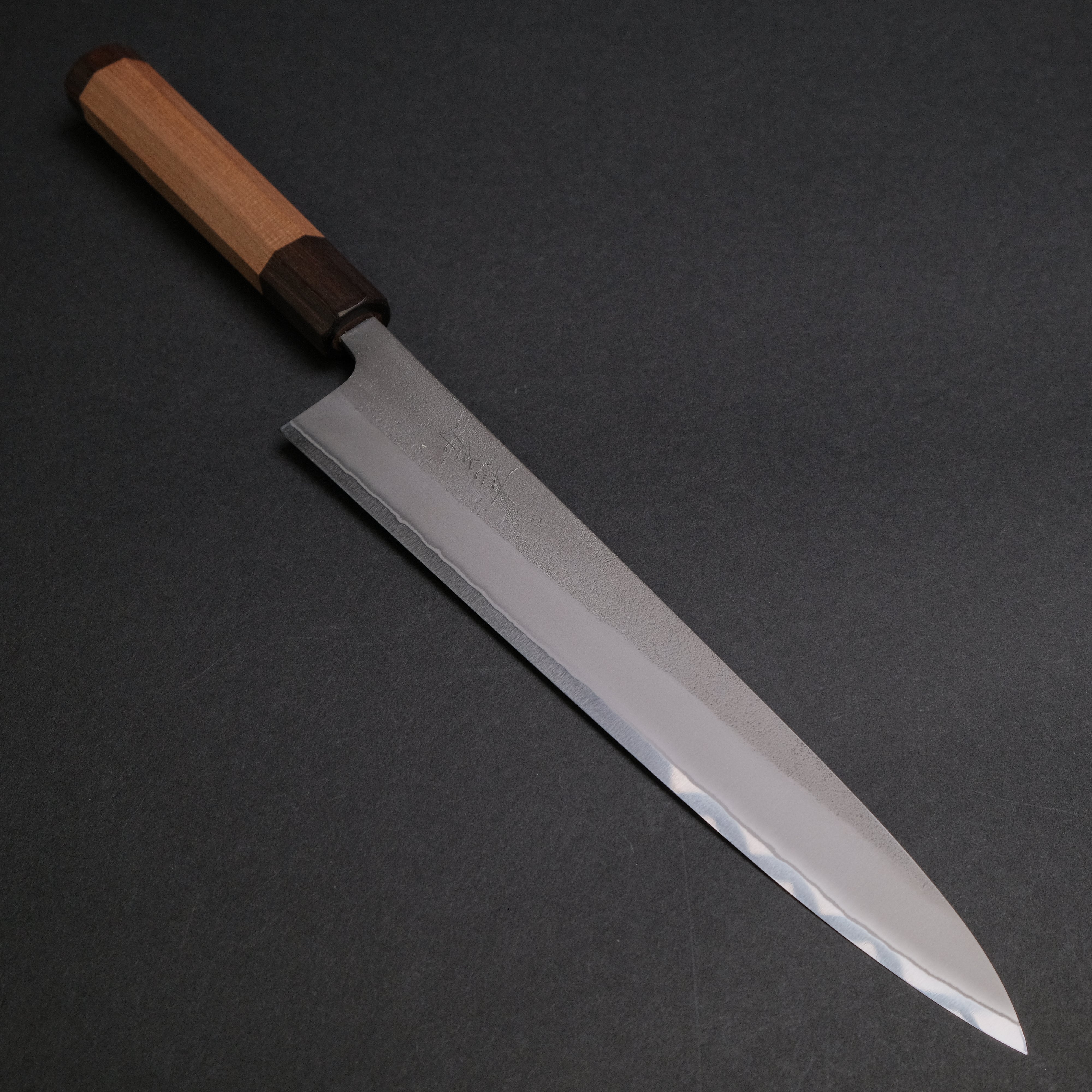 Premium Yoshikane White #2 Nashiji Sujihiki 240mm Japanese Slicing Knife with Enju Handle - Perfect for Sushi, Sashimi & Meat Carving - Professional Chef & Home Kitchen Essential