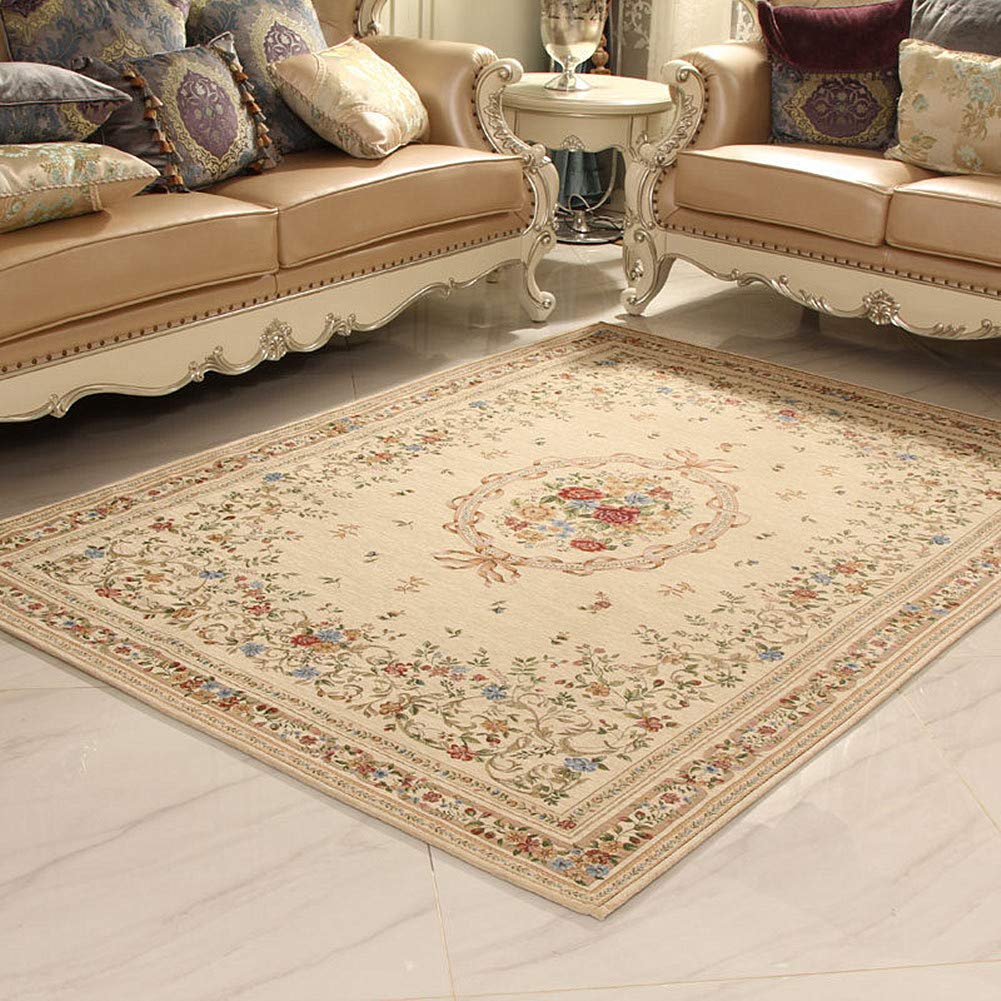 Ukeler Royal Collection Traditional Oriental Floral Rug - 47.2''x71'' Euro Romance Design for Bedroom Decor | Perfect for Living Room, Dining Area & Home Interior Design