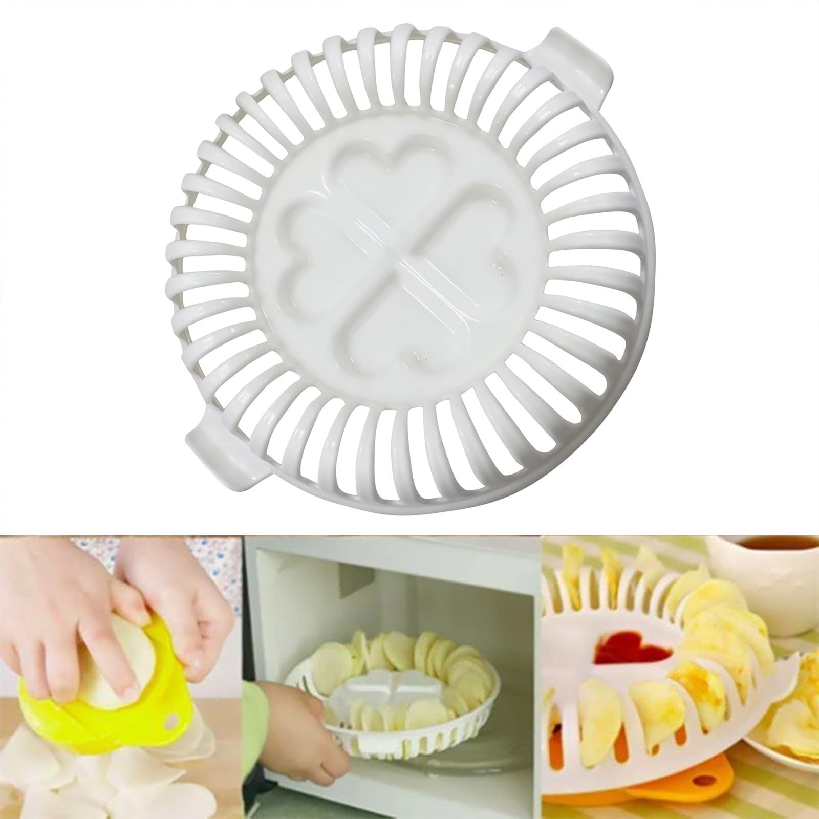 WujiJia Microwave Potato Chip Maker - Home Baking Tool for Crispy Homemade Potato Chips | Easy Kitchen Accessory for DIY Snacks | Perfect for Family Movie Nights & Healthy After-School Snacks