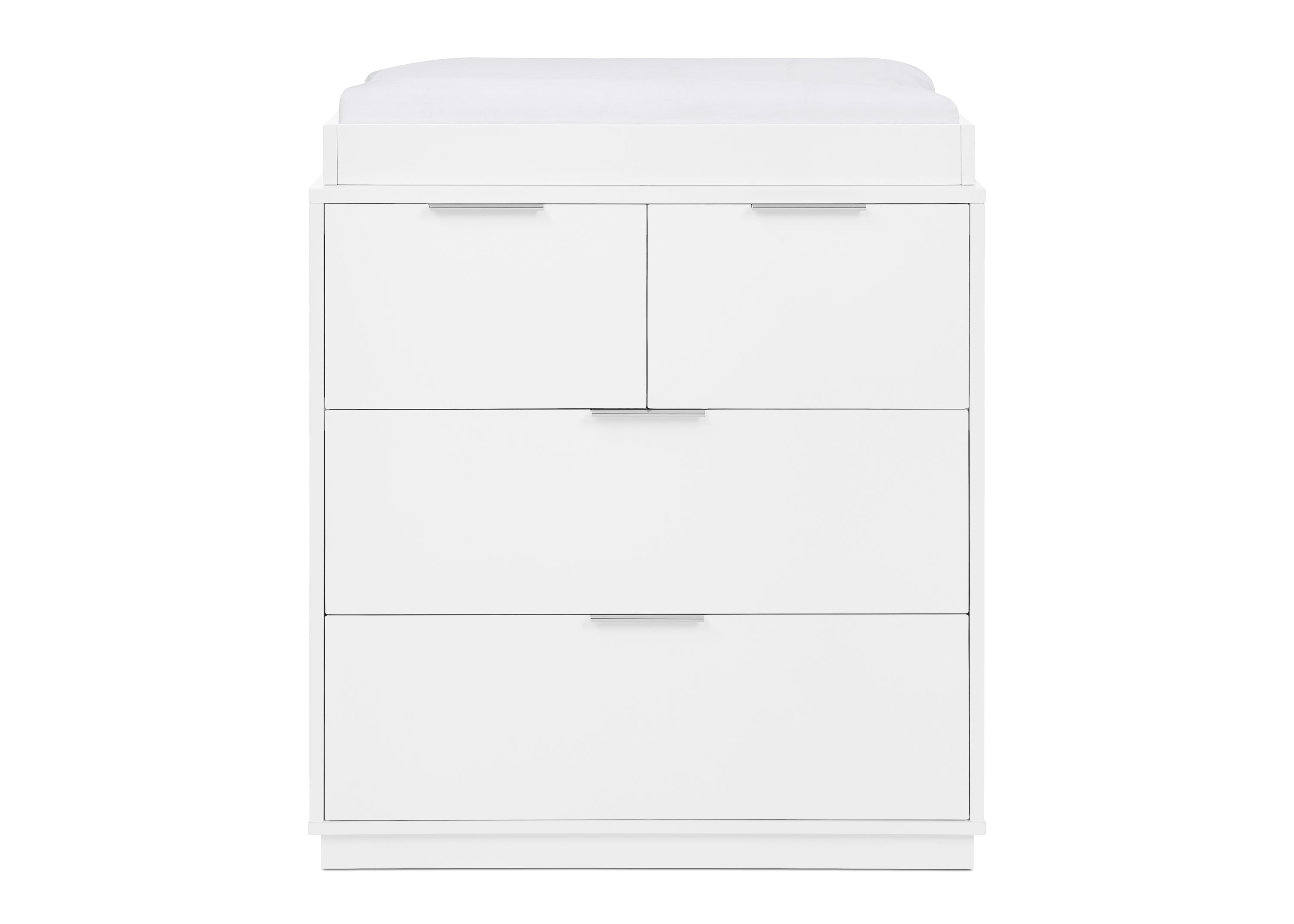 Forever 4-Drawer Dresser with Changing Top & Interlocking Drawers - Perfect Nursery Storage & Baby Changing Station for Modern Parents